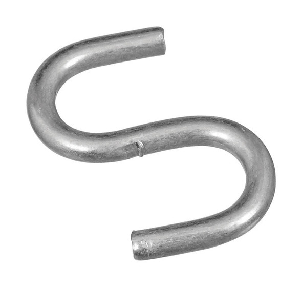 National Hardware N121-533 Zinc-Plated Steel Open S-Hooks, 3/4-Inch, 8-Pack