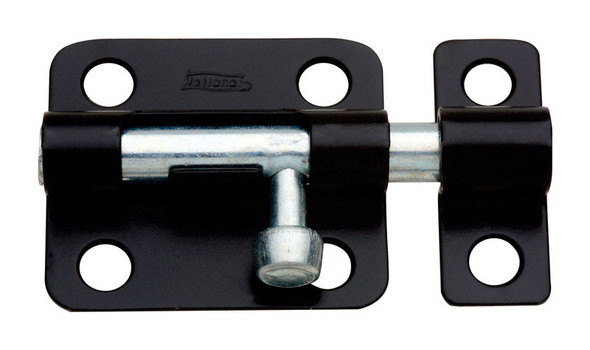 National Hardware N151-431 2-1/2-Inch Black Steel Barrel Bolt for Lightweight Doors, Chests and Cabinets