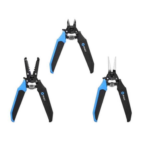 iFixit 3-Piece Locking Pliers and Wire Cutter Set, Carbon Steel, Part IF145-550-1