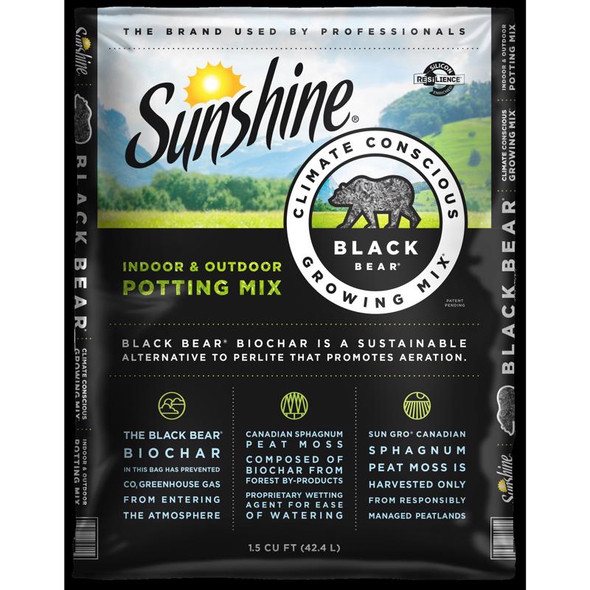 BLK BR POTNG MX 1.5CUFT