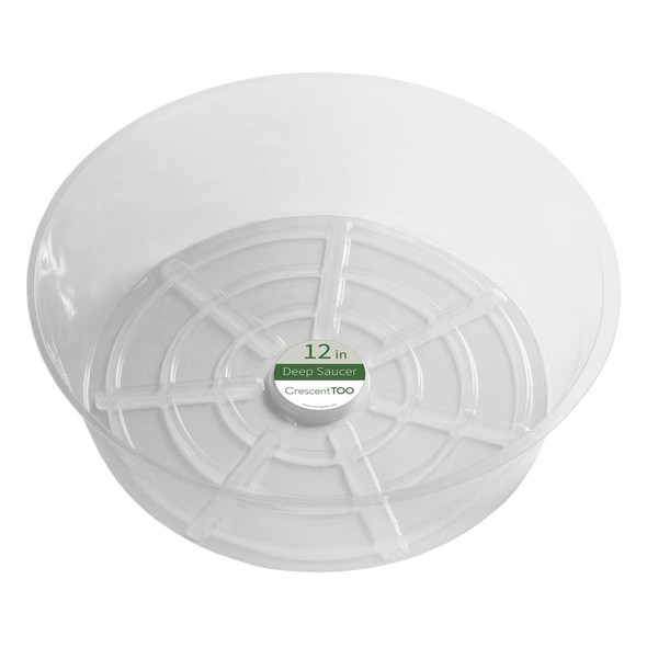 PLANT SAUCER CLEAR 12"