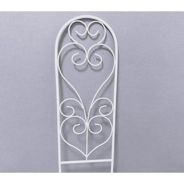 TRELLIS ARCH STL WHT 24"