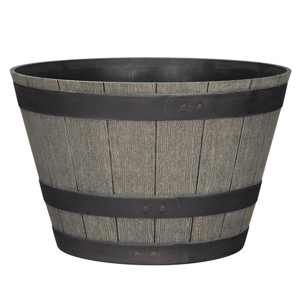 PLNTR WHSKY BRL OAK 19"