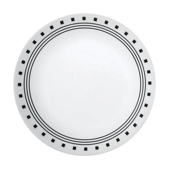 PLATE BLK/WHT 8.5"