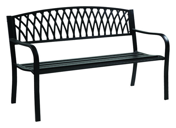 PARK BNCH BLK 33"X50"