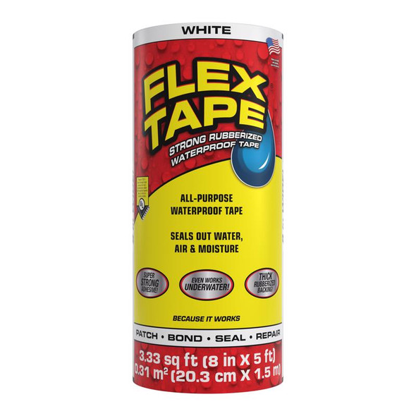 FLEX TAPE 8"X5' WHT
