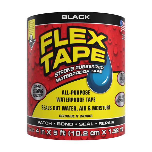 FLEX TAPE 4"X5' BLK