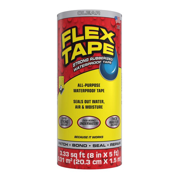 FLEX TAPE 8"X5' CLR