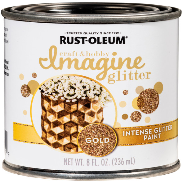 GLITTER PAINT GOLD 8OZ