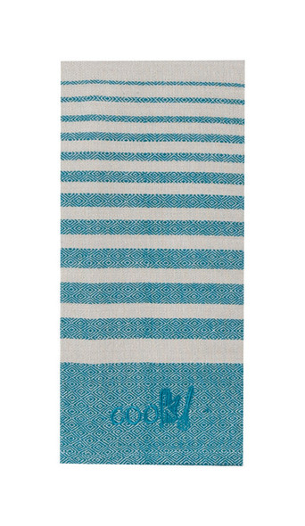 TEA TOWEL TEAL 18X28"