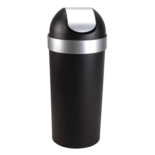 VENTI TRSHCAN BLK/NCKL