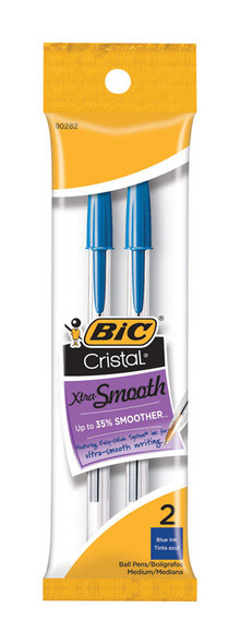 BALL POINT PEN BLU 2PK