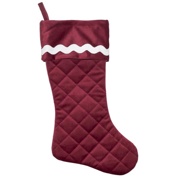 XMAS STCKNG DEEP RED/WHT
