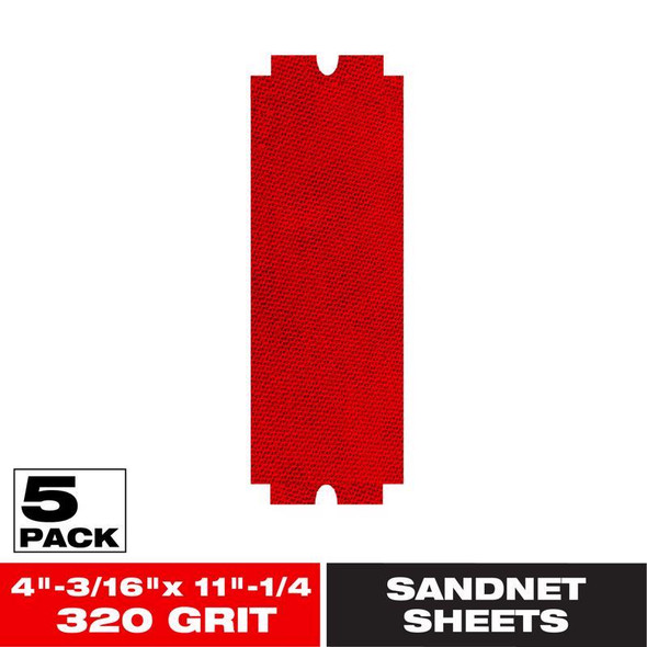 SANDING SHEET 320GR 5PK