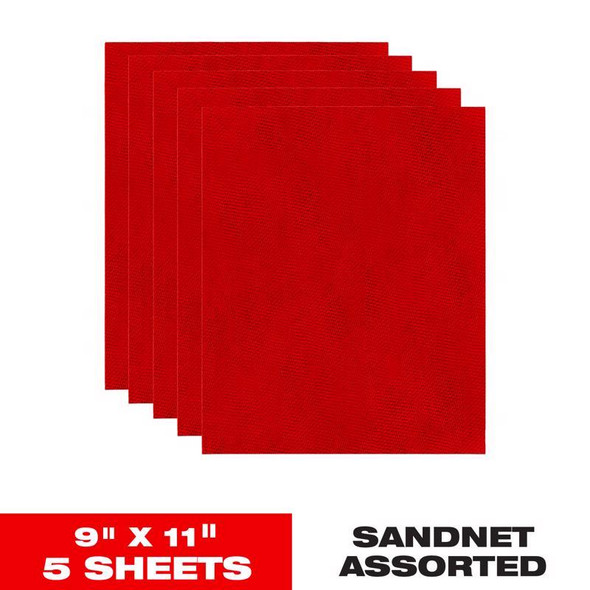 SANDING SHEET ASST 5PK