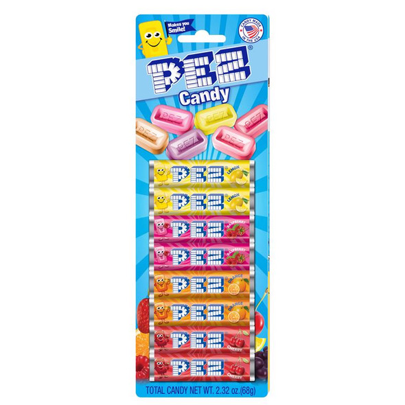 PEZ CANDY ASST FRUIT 8PK