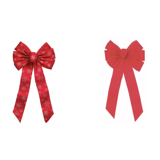 BOW 27" VELVT RED/SLV