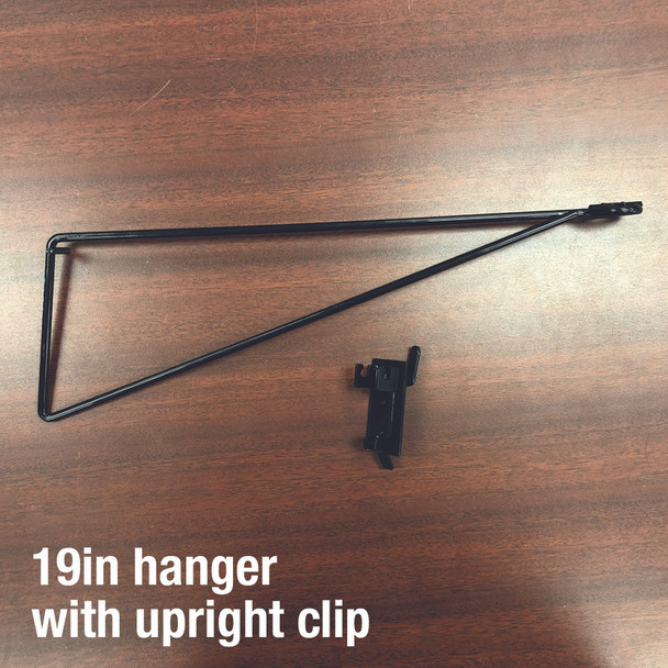 BRACKET ARM METL BLK 19"