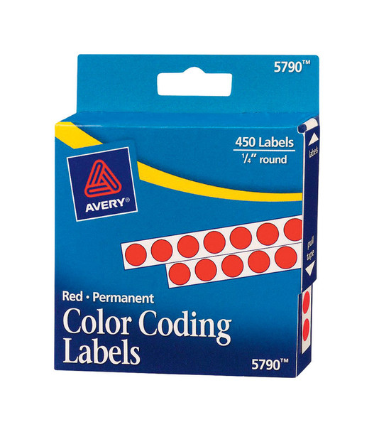 COLOR CODING LABEL RED