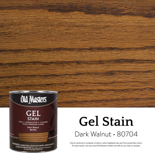 GEL STAIN DRK WLNT 1QT