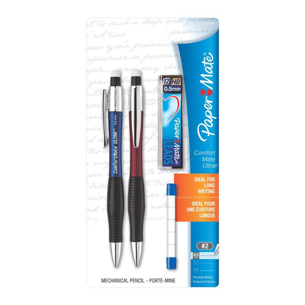 PENCIL #2 MECH .5MM 2PK