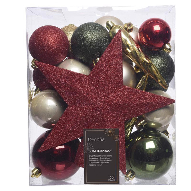 ORNAMENTS ASST 33PK