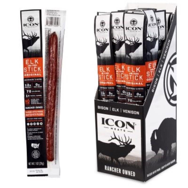 ELK/PORK JERKY ORGNL 1OZ