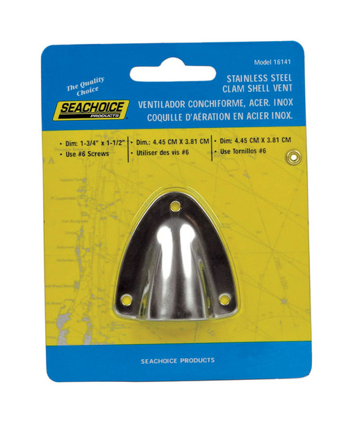 VENT CLAMSHELL 1-3/4"X1.