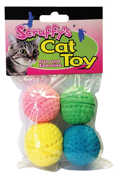 CAT TOY LG SPONGE BALLS
