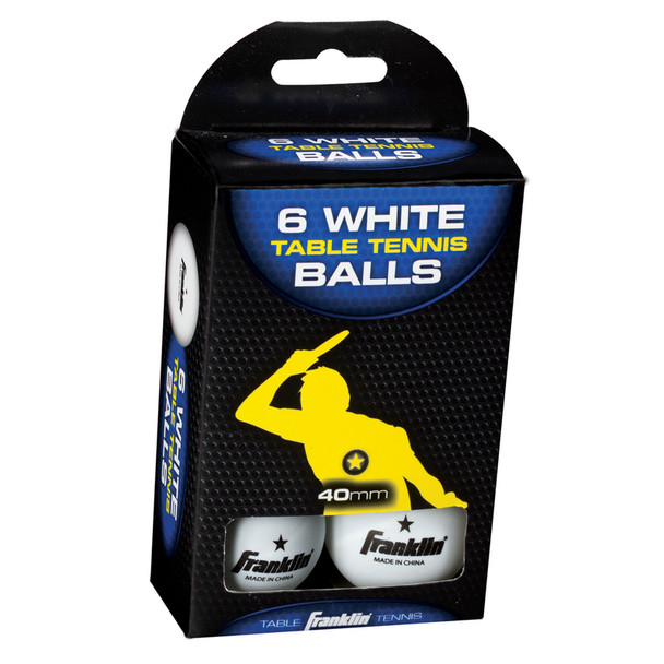40MM WHT  1STAR BALL