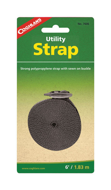Coghlan's 6' Utility Strap - Waterproof, UV & Rust Resistant Polypropylene Tarp Strap