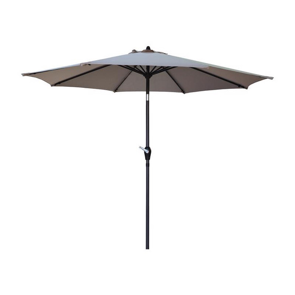 Living Accents 9ft Market Tilt Aluminum Patio Umbrella with Olefin Canopy, Tan
