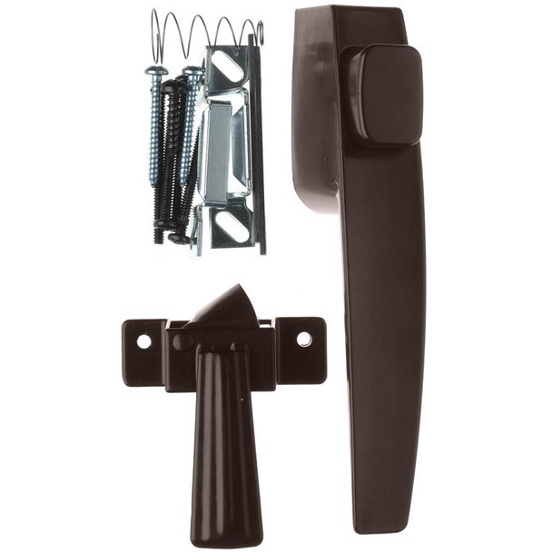 Wright VF333FB Push Button Latch with Florida Bronze Finish for Interior and Exterior Use