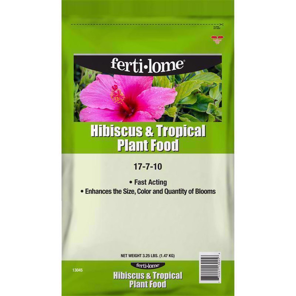 Ferti-lome Hibiscus & Tropical Plant Food 17-7-10 – 3.25 lb Bag of Organic Flower Fertilizer