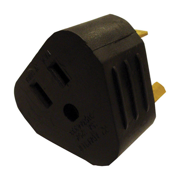 US Hardware RV-320C 15A 125V Electric Reverse Adapter for RVs, Black