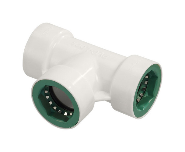 Orbit PVC-Lock Tee Connector 3/4 inch Push-to-Connect for Underground Irrigation