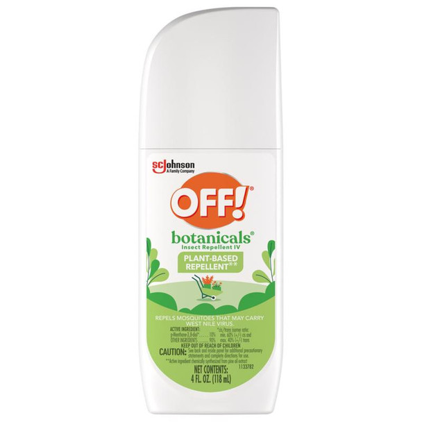 OFF! Insect Repellent Botanicals 4 oz – Natural Mosquito and Gnat Protection