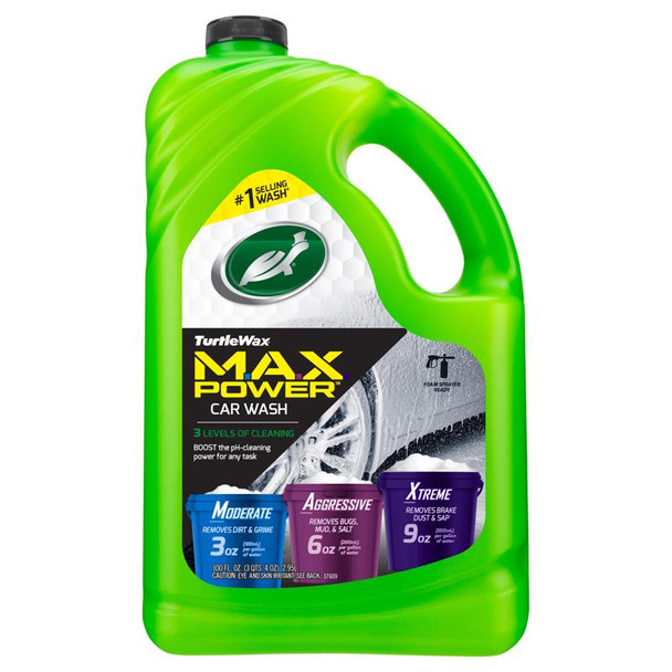 Turtle Wax MAX-Power Car Wash Liquid - 100 oz for Effective Vehicle Cleaning
