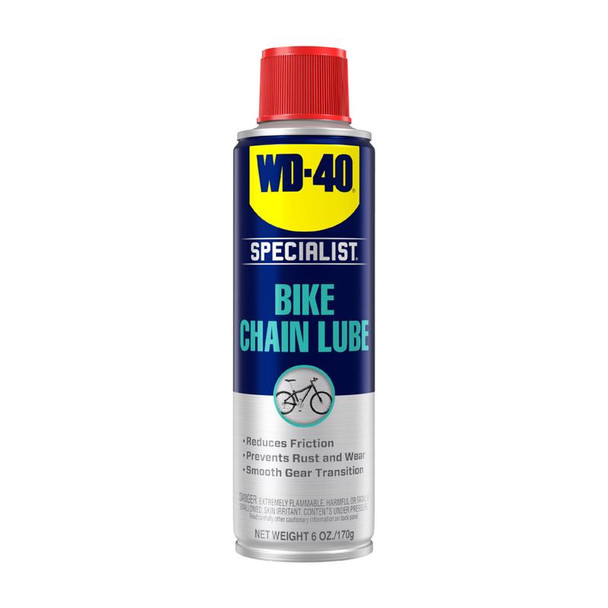 WD-40 Bike Chain Lube 6 oz – Water-Resistant Lubricant for Bikes and Power Bikes