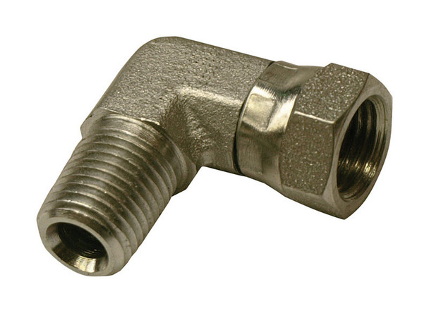 Apache Hydraulic Adapter 1/2 in. MPT to 3/8 in. FPT Swivel for Hydraulic Hoses and Control Valves