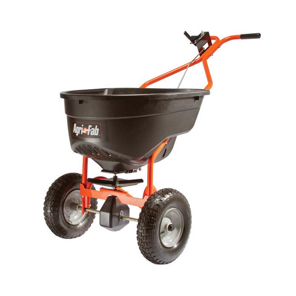 Agri-Fab Seeder/Spreader 130 lb - High-Output Poly Broadcast Spreader for Fertilizer, Ice Melt, and Seeds