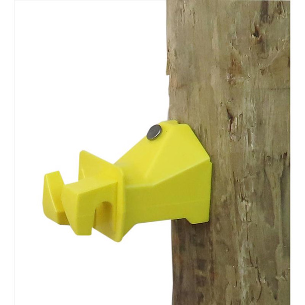 Dare SNUG Wood Post Insulator – Yellow Plastic Fencing Insulator for Agricultural Use