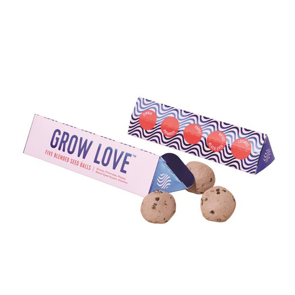 Modern Sprout Grow Love Seed Balls - Wildflower Mix for Full Sun Gardens