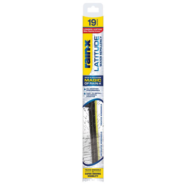 Rain-X Latitude 19-Inch All Season Windshield Wiper Blade with J-Hook Installation