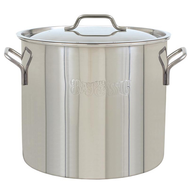 Bayou Classic 40-Quart Stainless Steel Stockpot with Lid