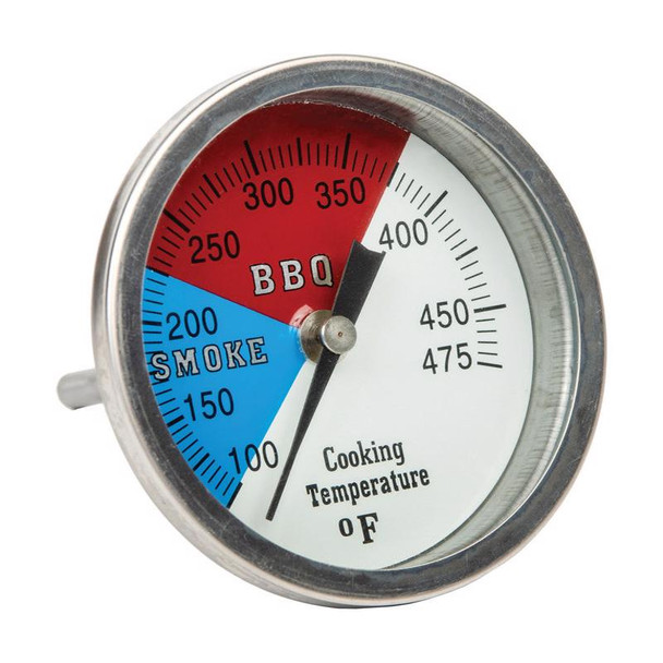 Old Smokey Products 3-Inch Analog Grill Thermometer - Stainless Steel Temperature Gauge