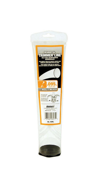 Arnold Line Pro Cut Homelite Trimmer Line - 15 ft Round, 0.095 in Diameter, Pack of 10