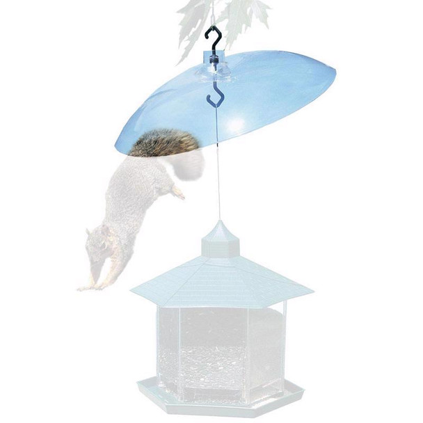 Perky-Pet Squirrel Baffle – 3.3 Inch Diameter x 16 Inch Hanging Bird Feeder Weather Guard