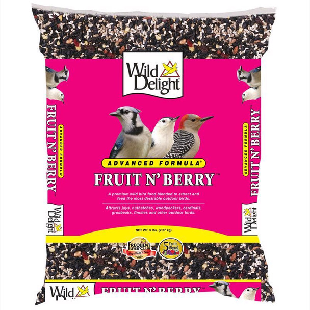 Wild Delight Fruit N Berry Assorted Bird Food - 5 lb Bag