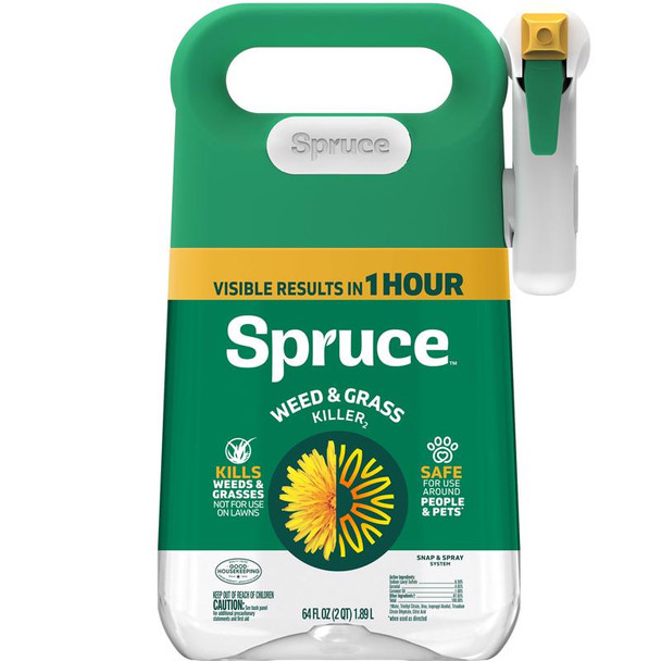 Spruce Killer SNP/SPR Manual Trigger Hose-End Spray Bottle for Weed and Grass Control, 64 oz